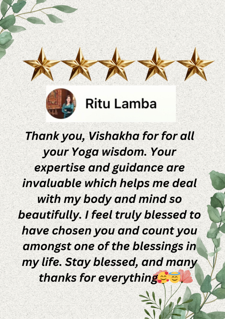 Testimonial Vishakha Rai